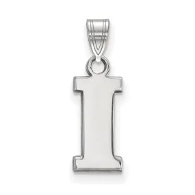 10k White Gold U. of Iowa Small Initial I Pendant