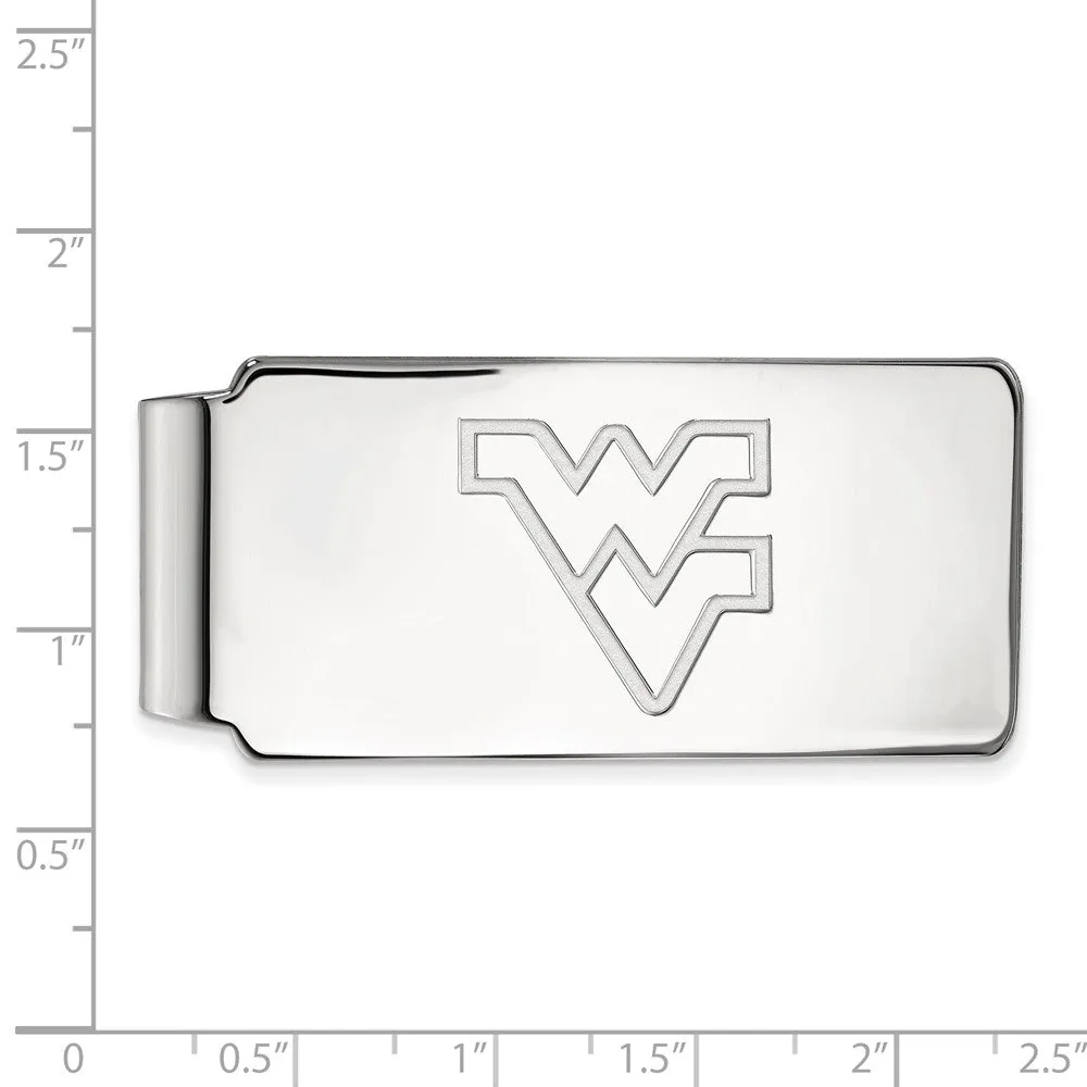 10k White Gold West Virginia U Money Clip