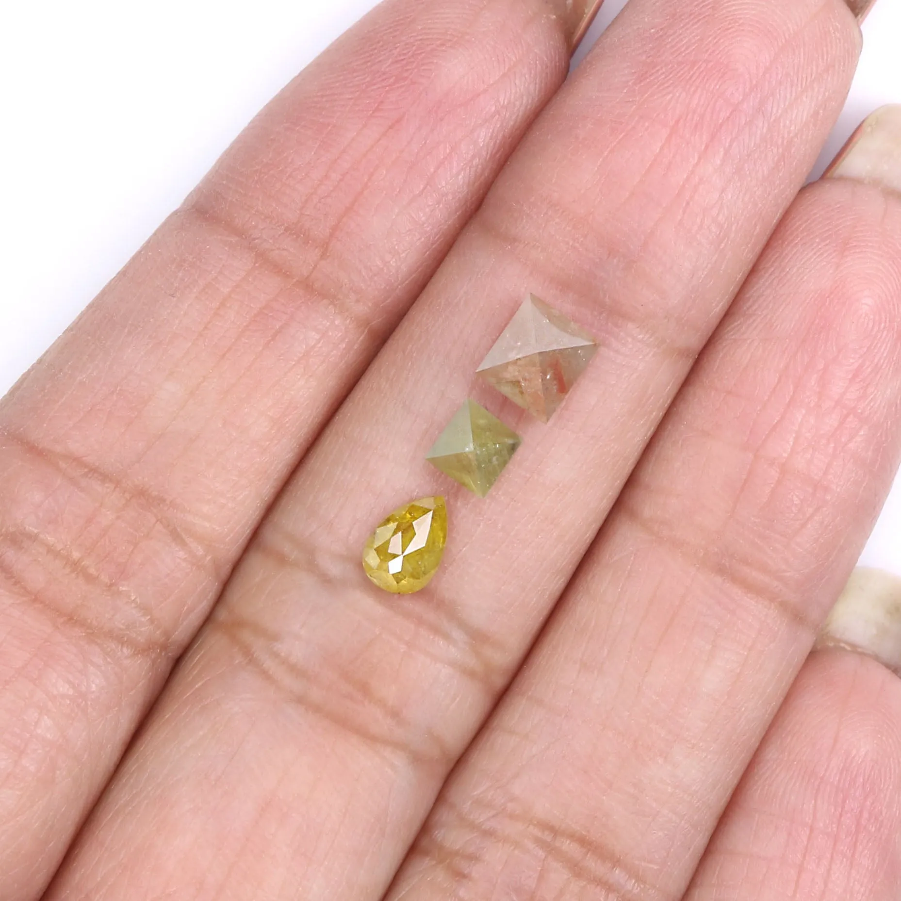 1.36 CT Natural Loose Mix Shape Diamond Mix Color Mix Shape Diamond 3.95 MM Natural Diamond Mix Color Mix Shape Rose Cut Diamond