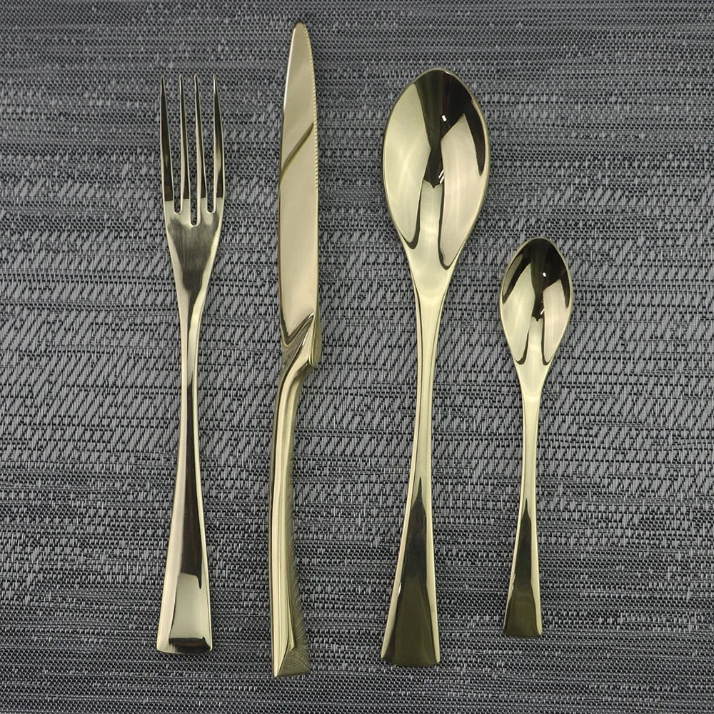 4Pcs Dinnerware Knife Fork Tea Spoon Tableware Set Home Kitchen