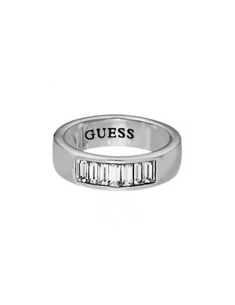 anillo guess carry over plateado