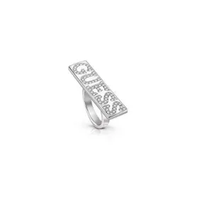 anillo guess logo brillante