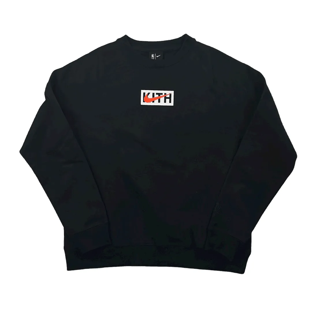 Black Nike x Kith NBA Box Logo Sweatshirt - Medium