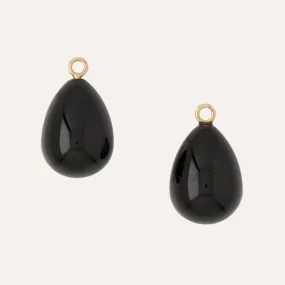 Black Onyx Teardrop Drops