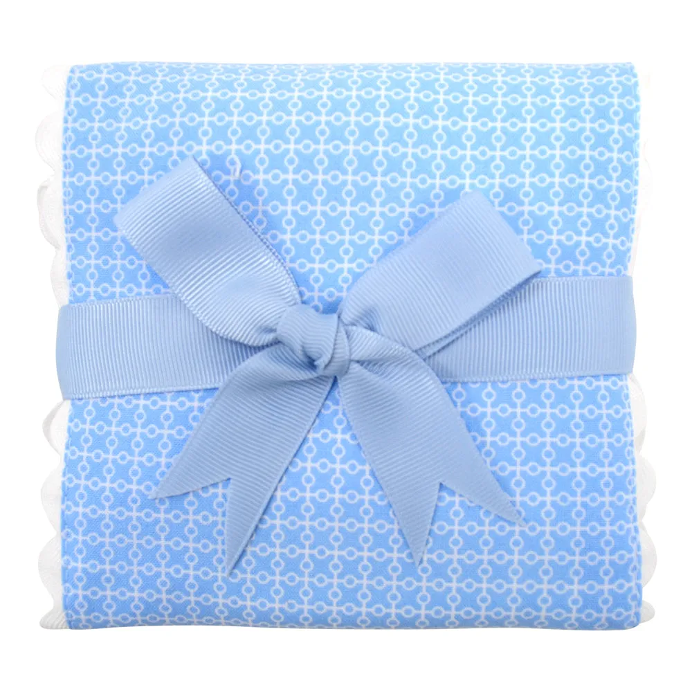 Blue Lab Fancy Fabric Burp Cloth