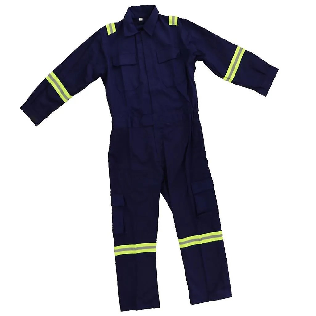 Blue Long Sleeve Anti-static Work Clothing Anti-wear Protective Coveralls Xxxxl