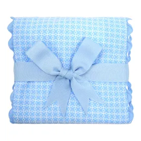 Blue Plane Fancy Fabric Burp Cloth