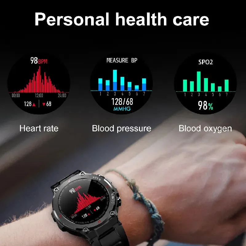 Bluetooth Call Music Play Heart Rate Fitness Tracker Outdoor Sports Smartwatch