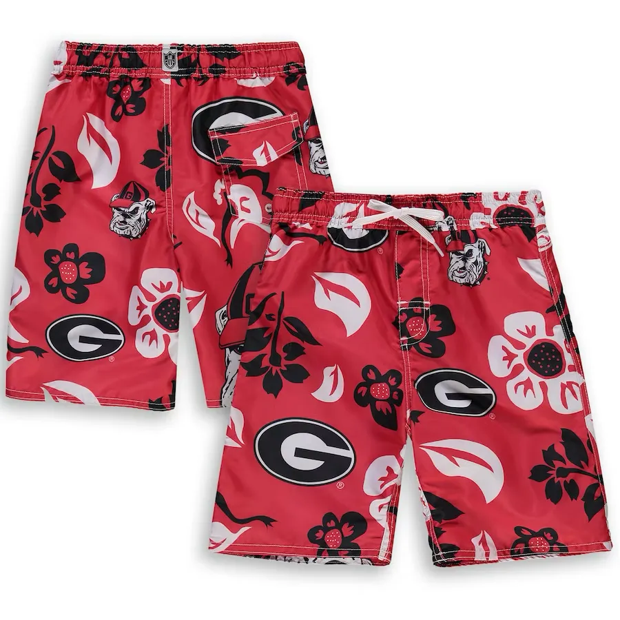 Boys Georgia Bulldogs Floral Volley Swim Trunks