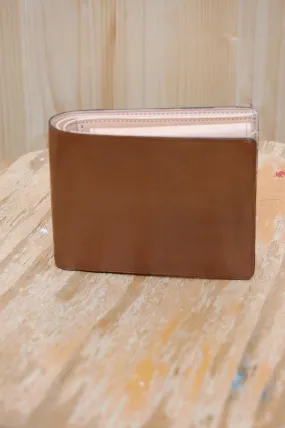 Bussetto Bi-fold Wallet with Coin Pocket - Caramel