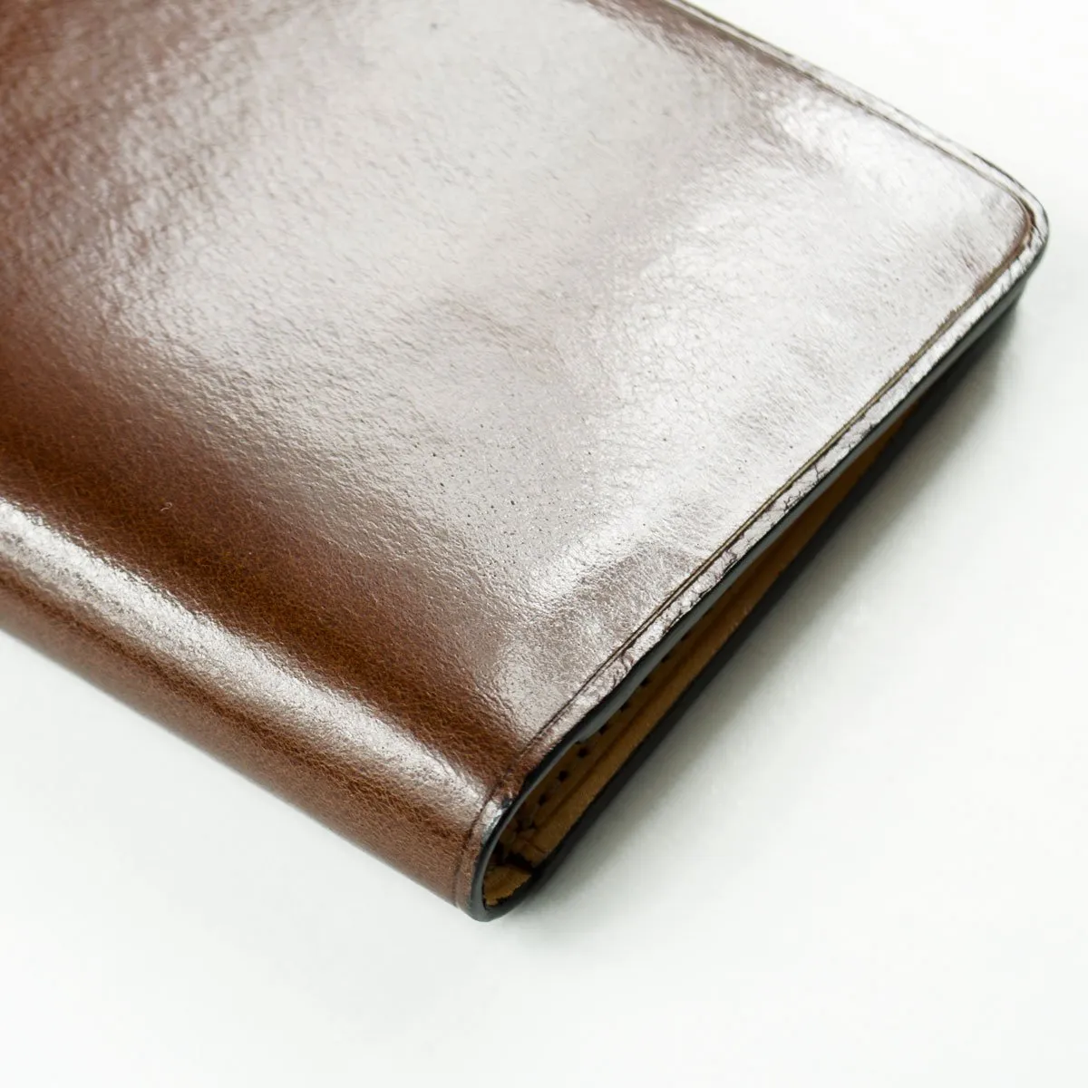 Bussetto Bi-folder Card Case Brown Cappuccino