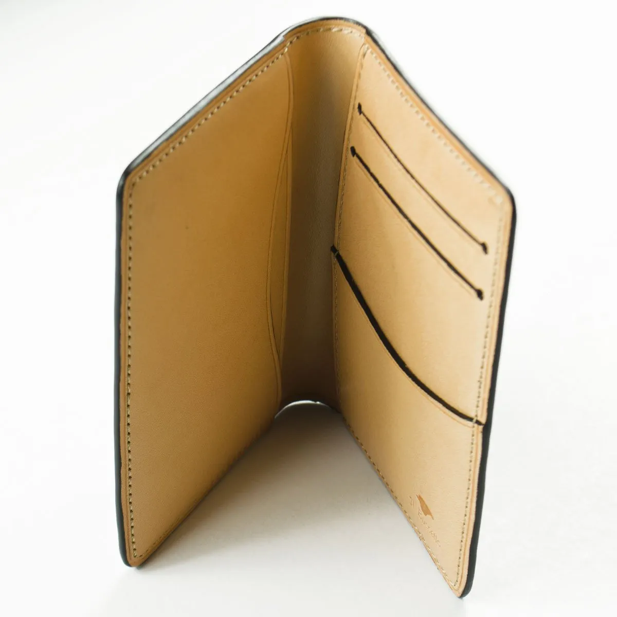 Bussetto Bi-folder Card Case Brown Cappuccino