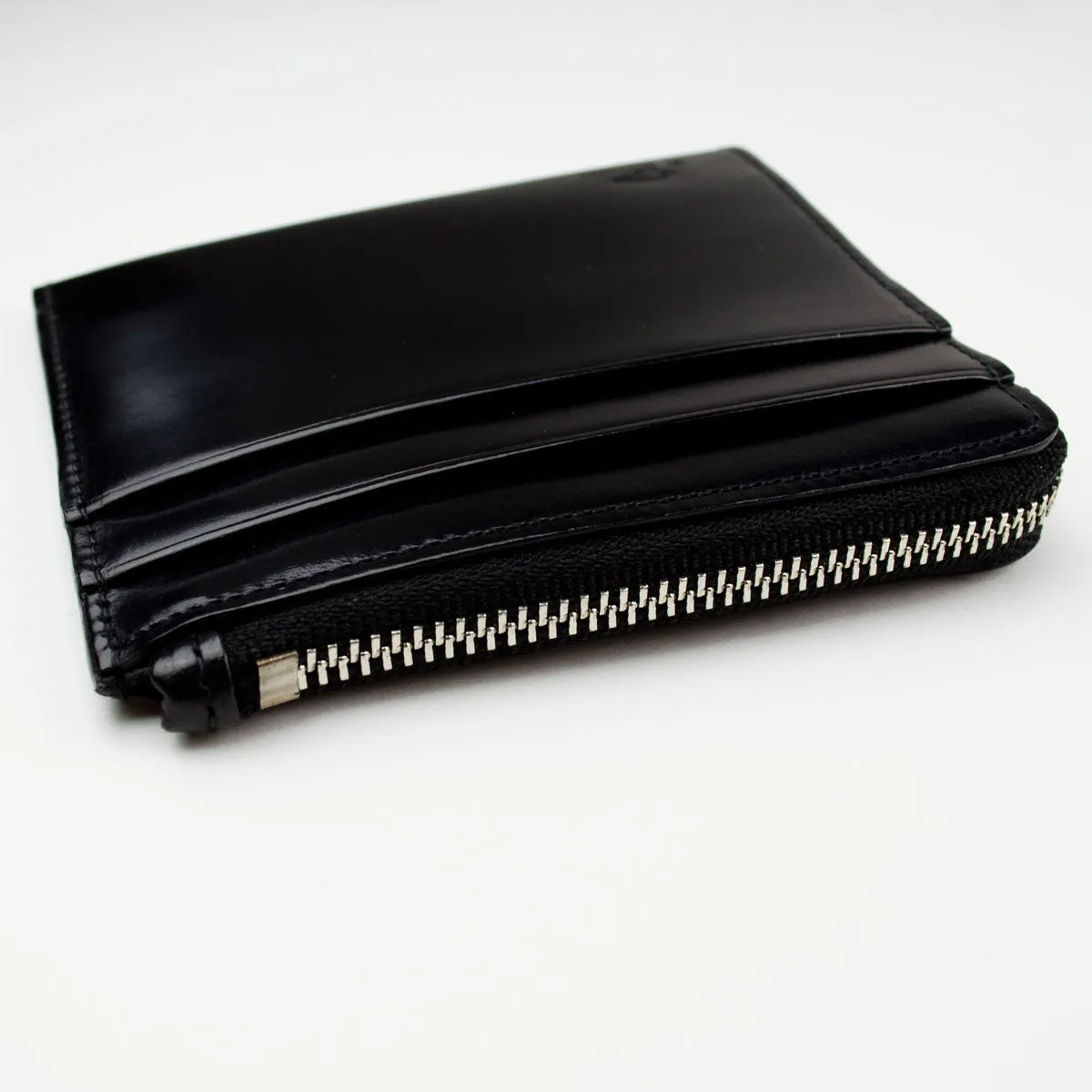 Bussetto Black Zip Wallet