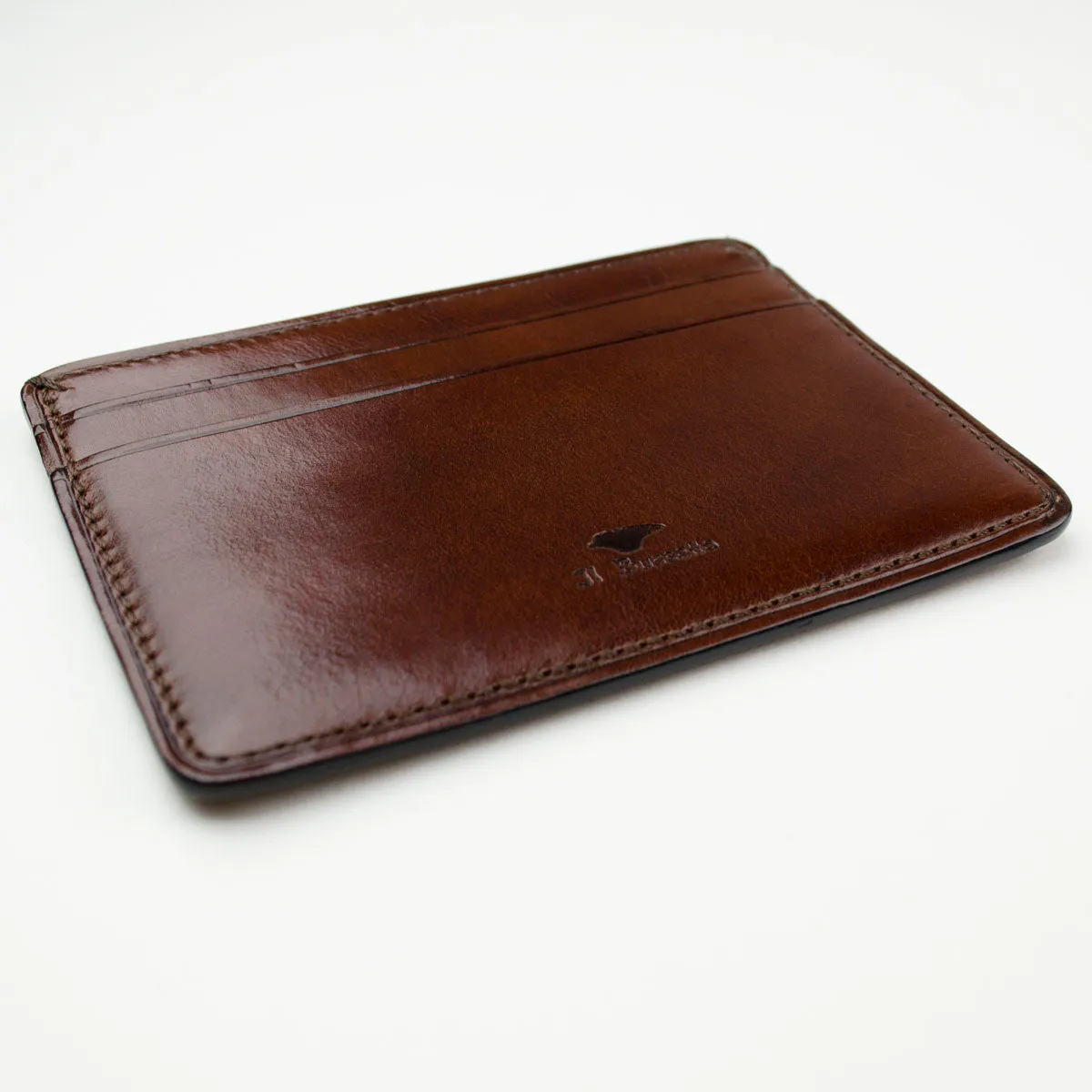 Bussetto Card Case Brown - Cappuccino