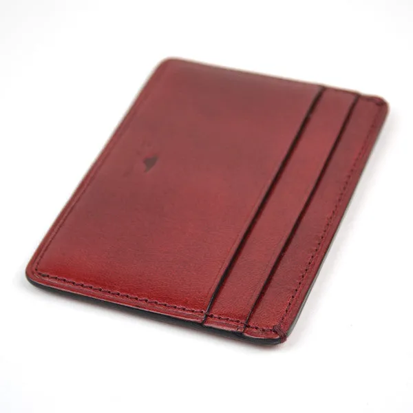 Bussetto Card Case Tibetan Red