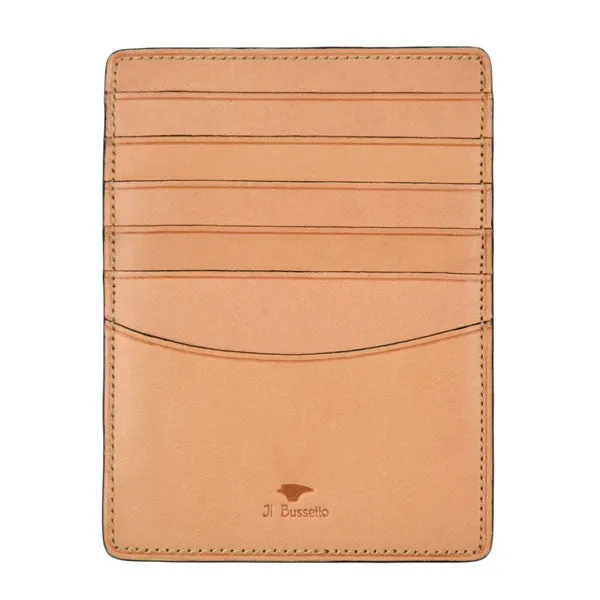 Bussetto Card Document Case - Dark Brown