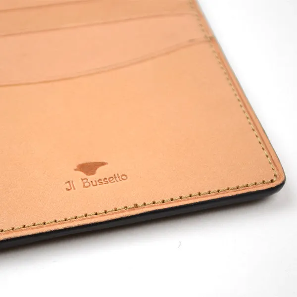 Bussetto Card Document Case - Dark Brown