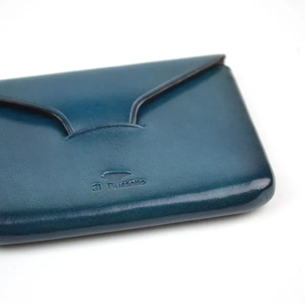 Bussetto card holder envelope blue.