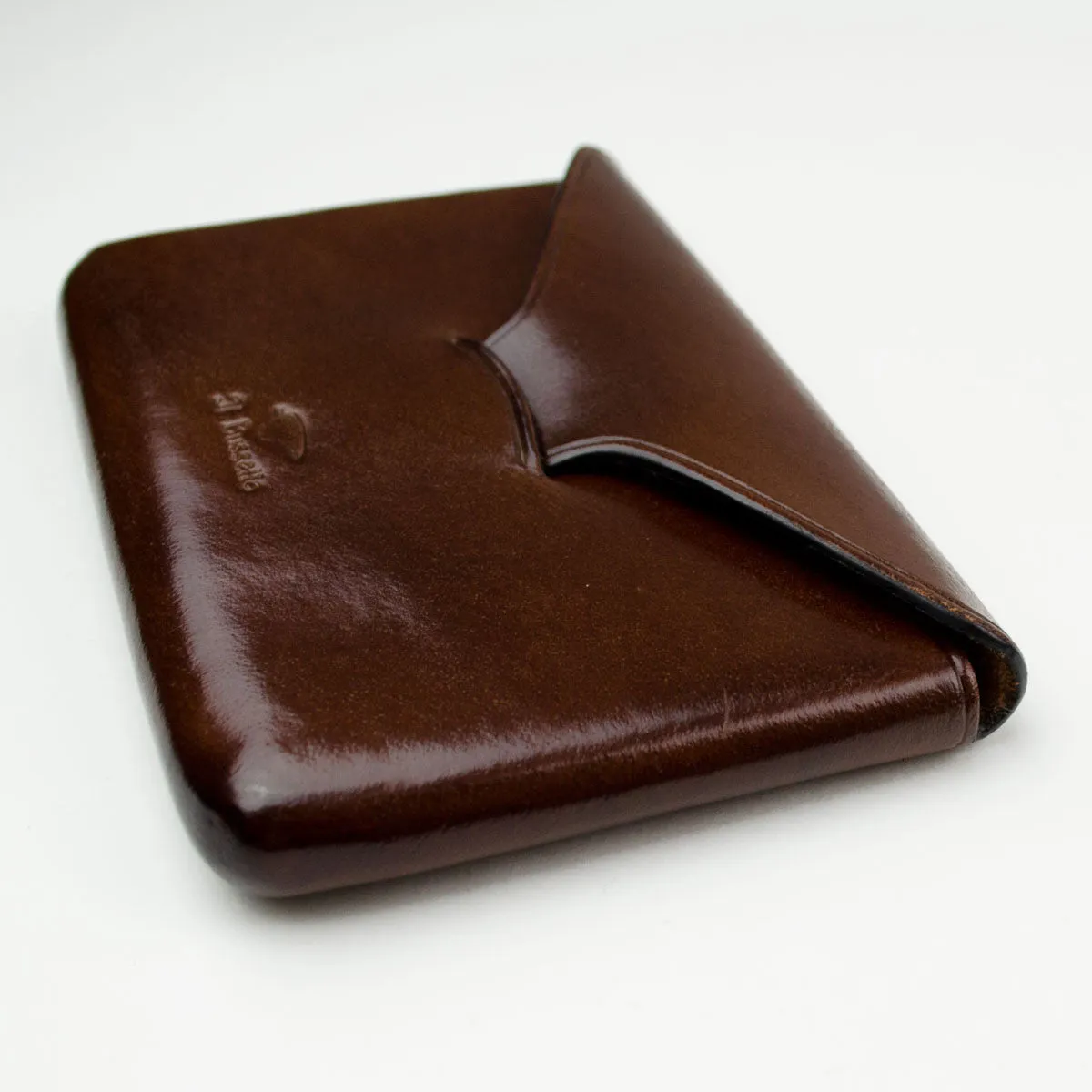 Bussetto Card Holder Envelope - Brown.