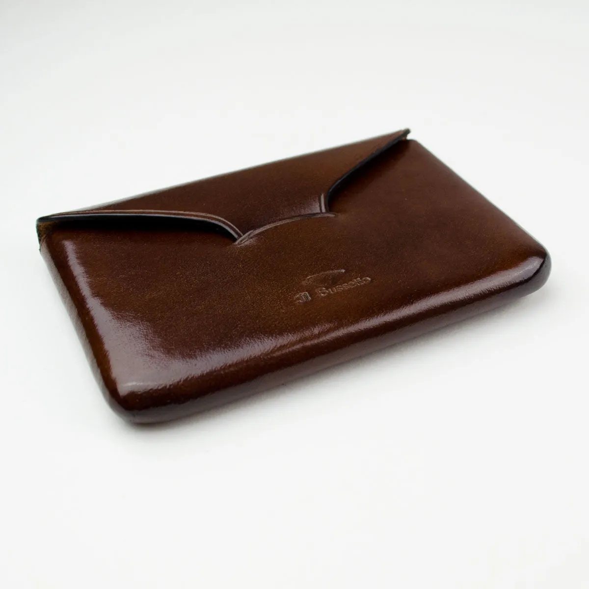 Bussetto Card Holder Envelope - Brown.