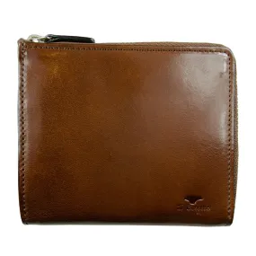 Bussetto Isola Zipped Wallet Brown Cappuccino