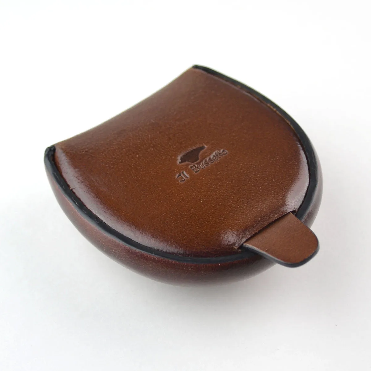 Bussetto Tacco Coin Case Brown Cappuccino