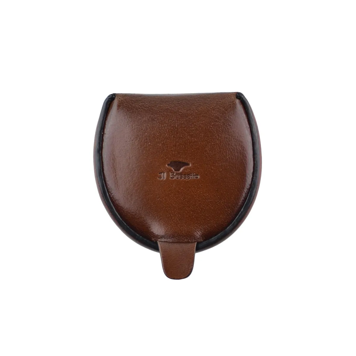 Bussetto Tacco Coin Case Brown Cappuccino