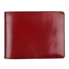 Bussetto Tibetan Red bi-fold wallet