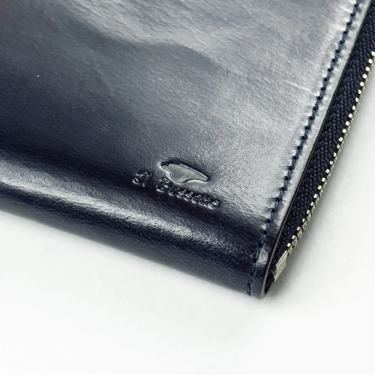 Bussetto Wallet - Isola Zipped Wallet - Navy Blue