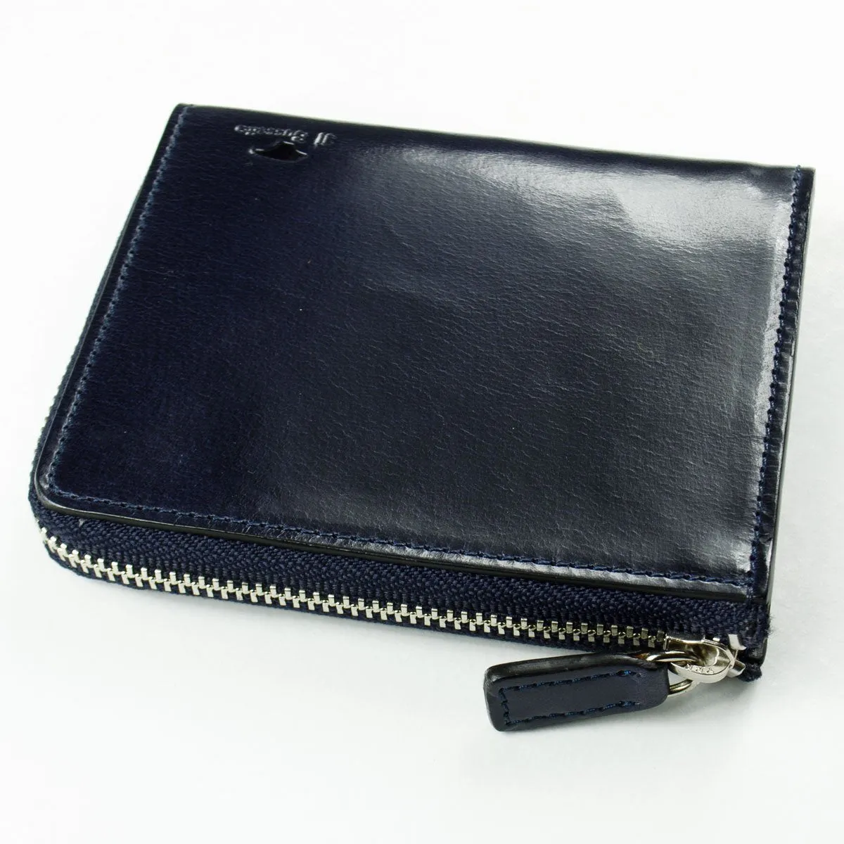 Bussetto Wallet - Isola Zipped Wallet - Navy Blue