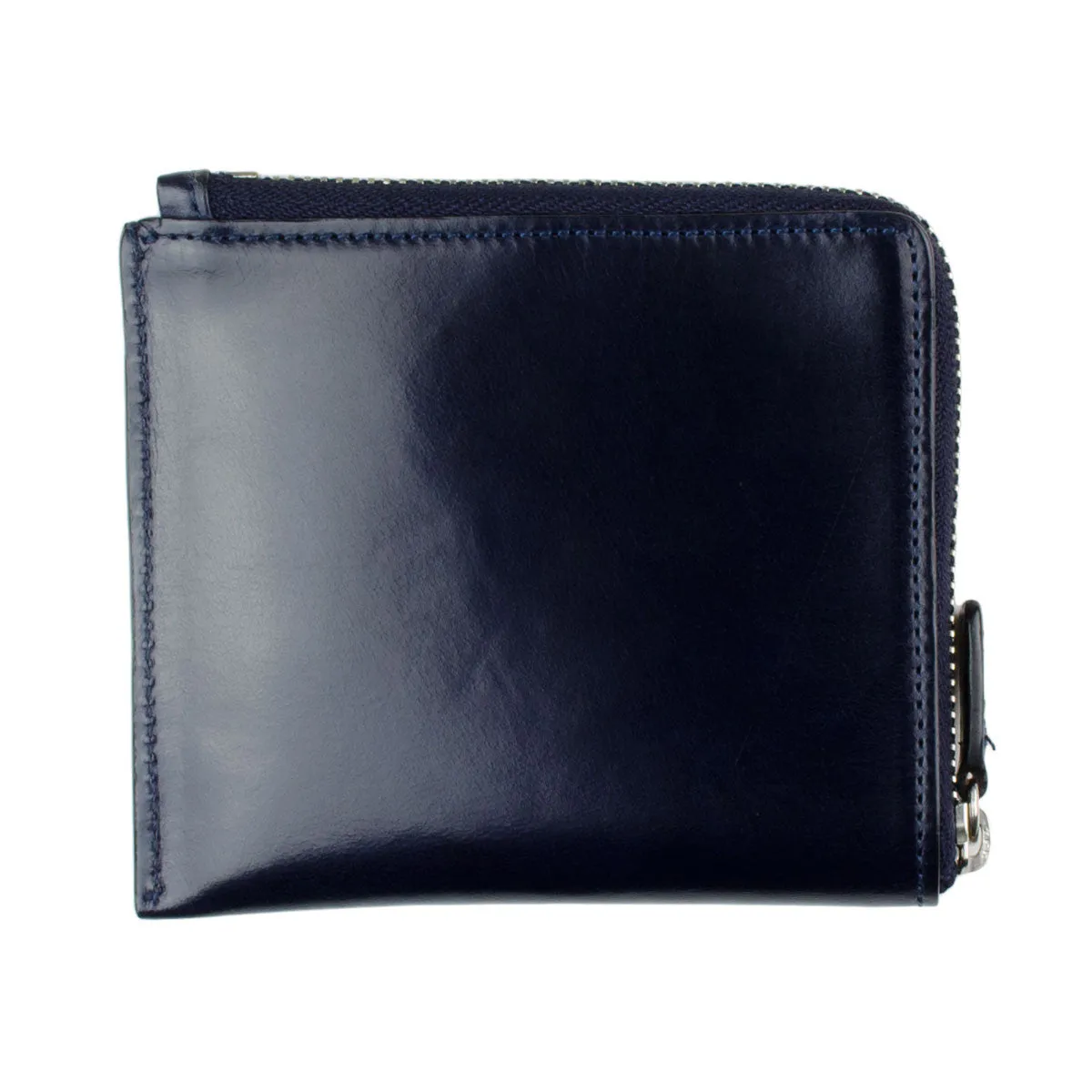 Bussetto Zip Wallet - Navy Blue