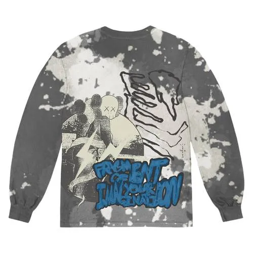 Cactus Jack by Travis Scott x KAWS For Fragment Long-Sleeve Tee 'Tie Dye'