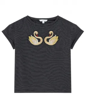 Camiseta Niña LITTLE MARC JACOBS Cisnes Bordados