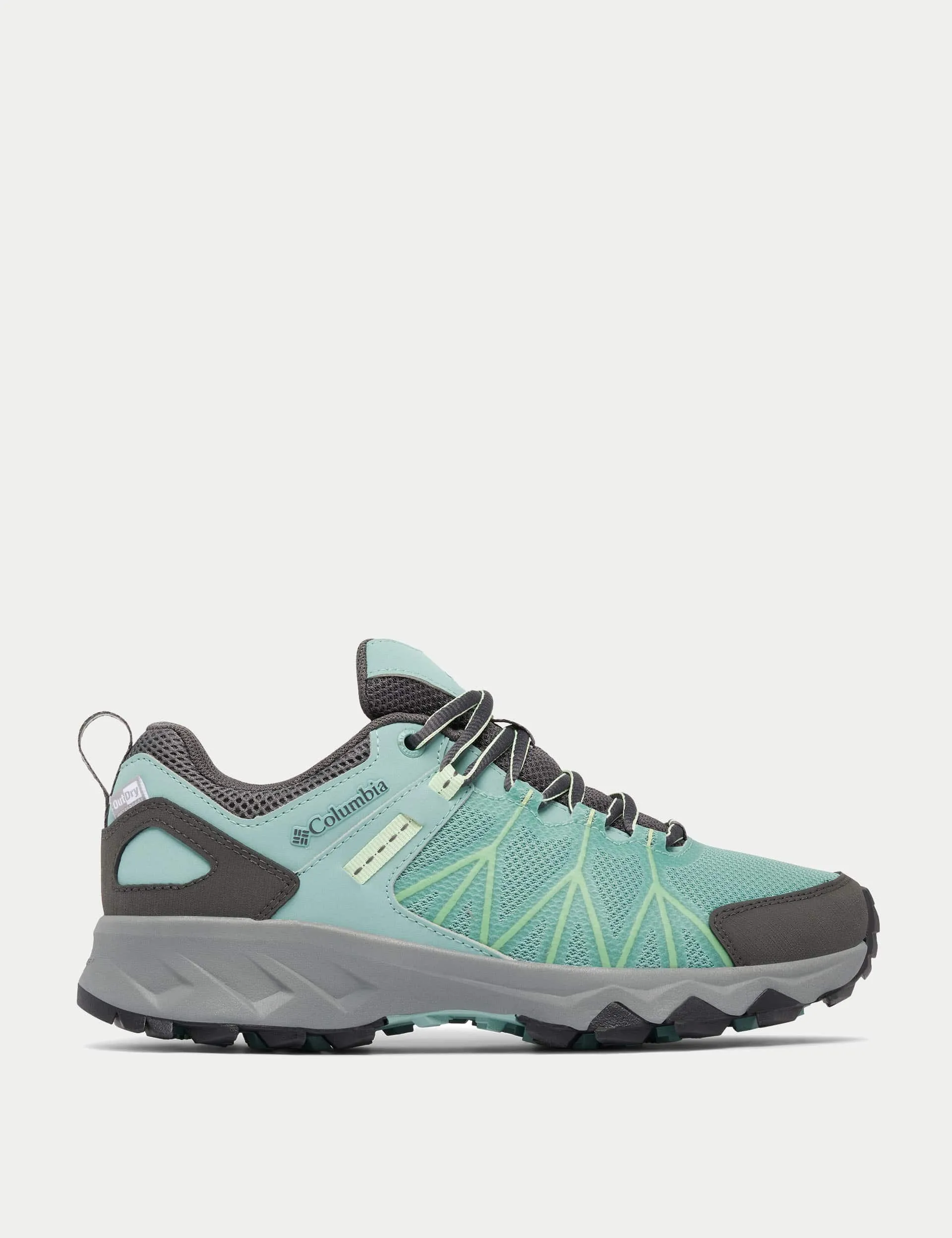 Columbia Women's Peakfreak II Outdry Walking Shoes - 6 - Aqua Mix, Black Mix,Aqua Mix