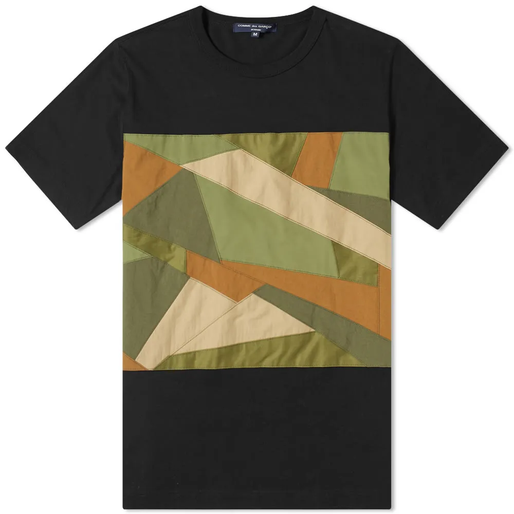 Comme des Garcons Homme Fabric Camo Insert TeeBlack & Camo