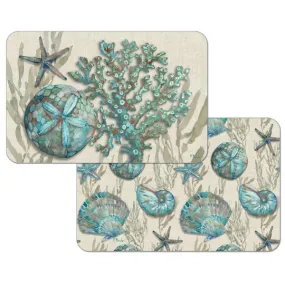 Crescent Beach Shells - Easycare Reversible Placemat