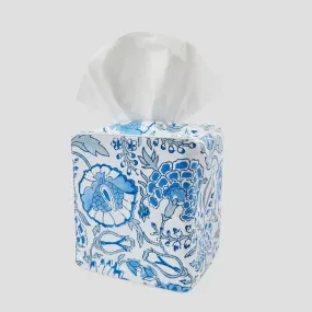 Fabric tissue box cover Chinoiserie