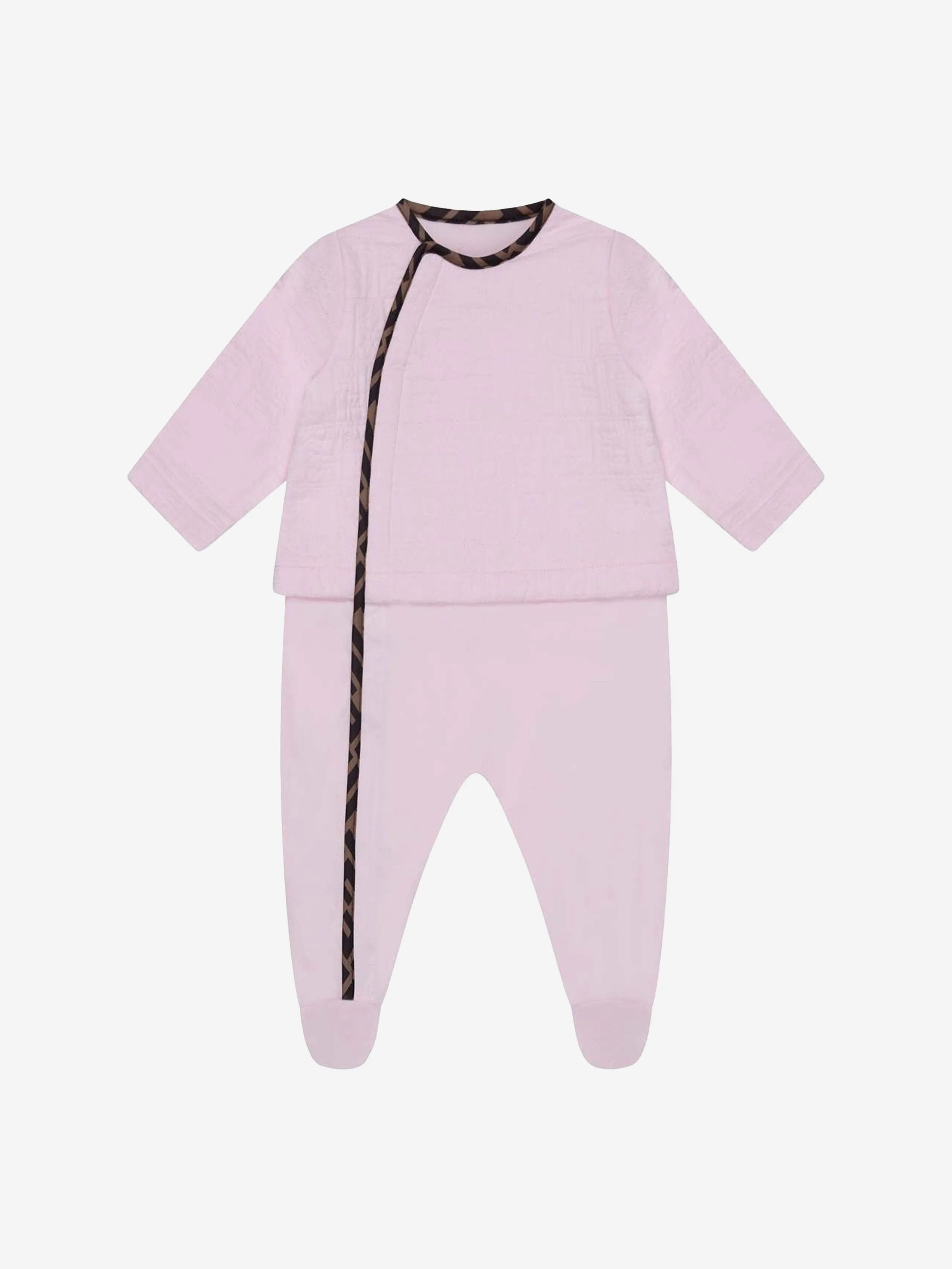 Fendi Kids - Baby Girls Cotton Babygrow Gift Set (3 Piece) | Childsplay Clothing