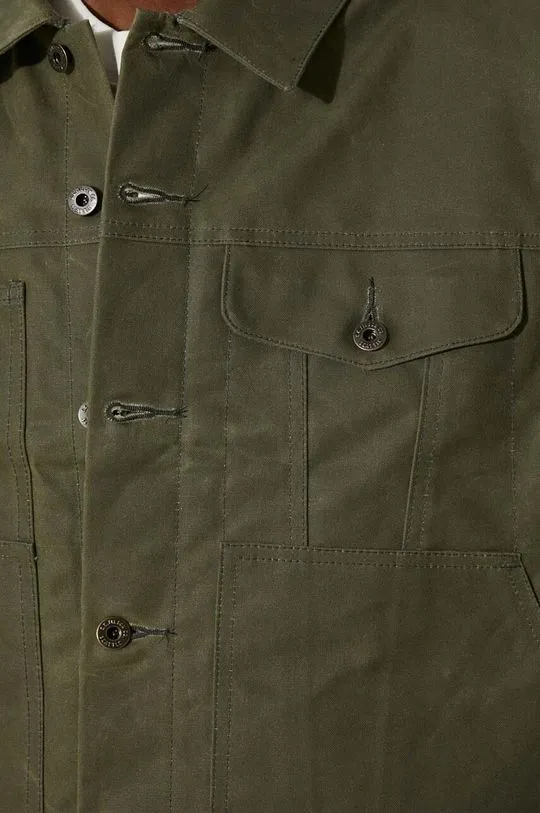 Filson denim jacket Short Lined Cruiser men's green color FMCPS0012