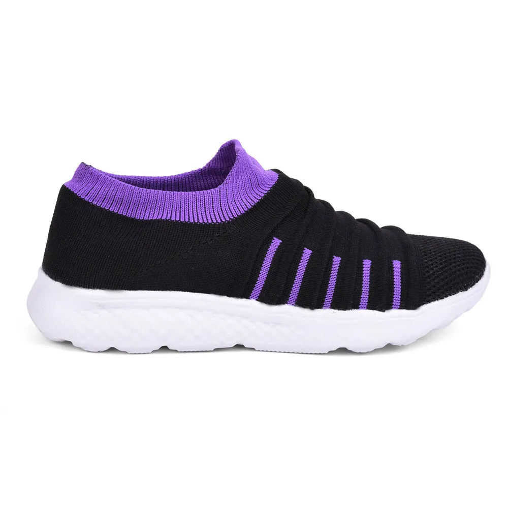 Force 10 Women Purple Sports Non Lacing Walking Shoes (BING  )