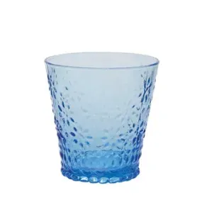 Glass Tumbler Set of 4 light blue