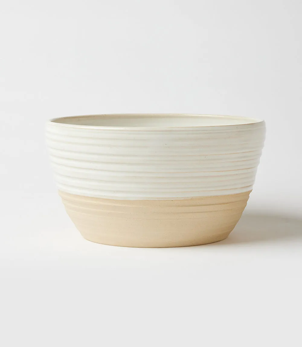 Glazed Ceramic Serving Bowl