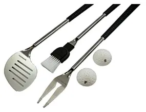 Golf Grilling Gifts - BBQ Set with Golf Club Handles - Golf Gift BBQ Set