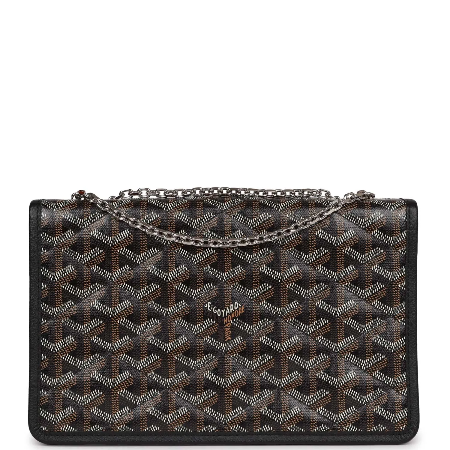 Goyard Alexandre III Bag Black Goyardine Palladium Hardware