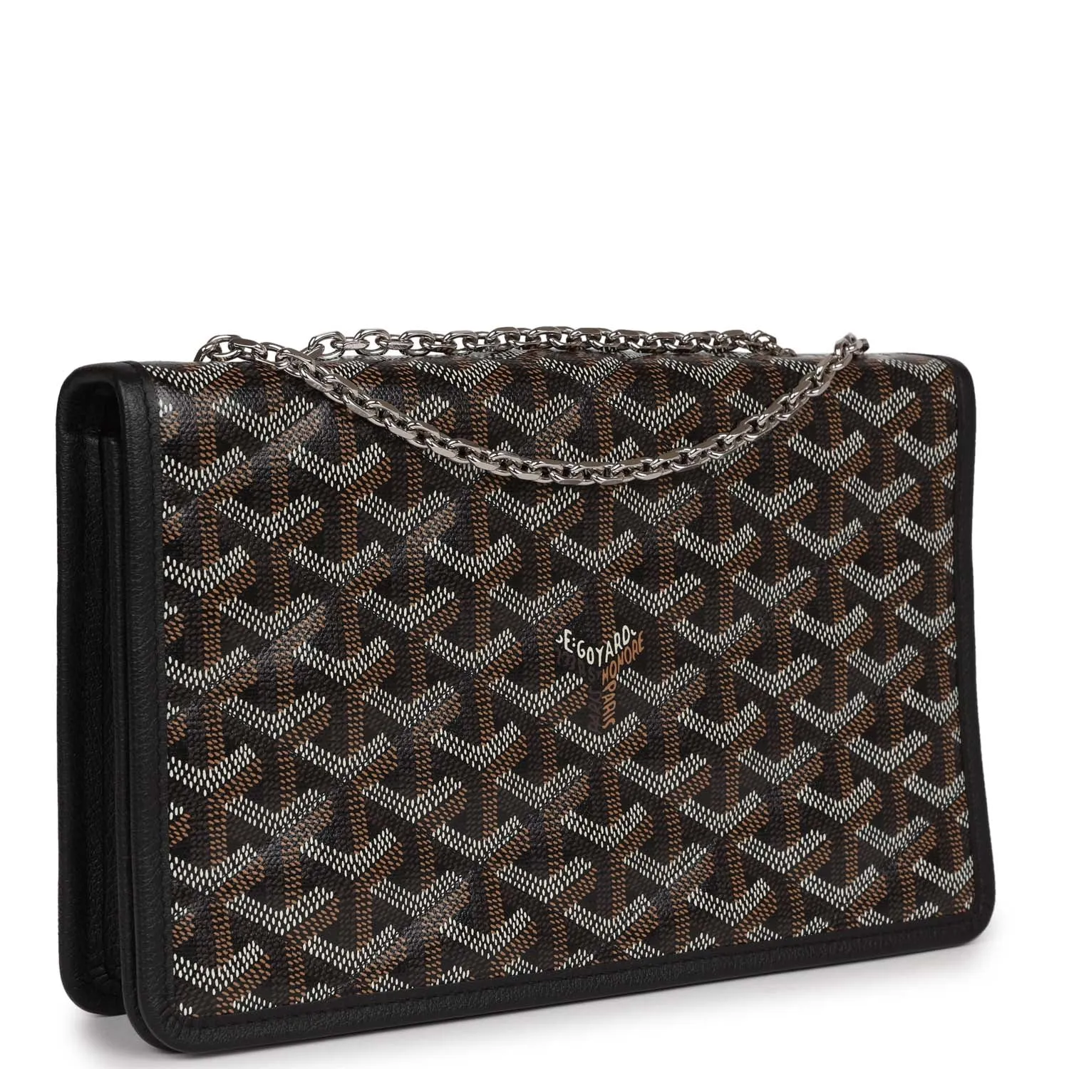 Goyard Alexandre III Bag Black Goyardine Palladium Hardware