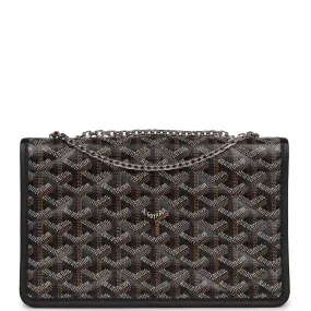 Goyard Alexandre III Bag Black Goyardine Palladium Hardware