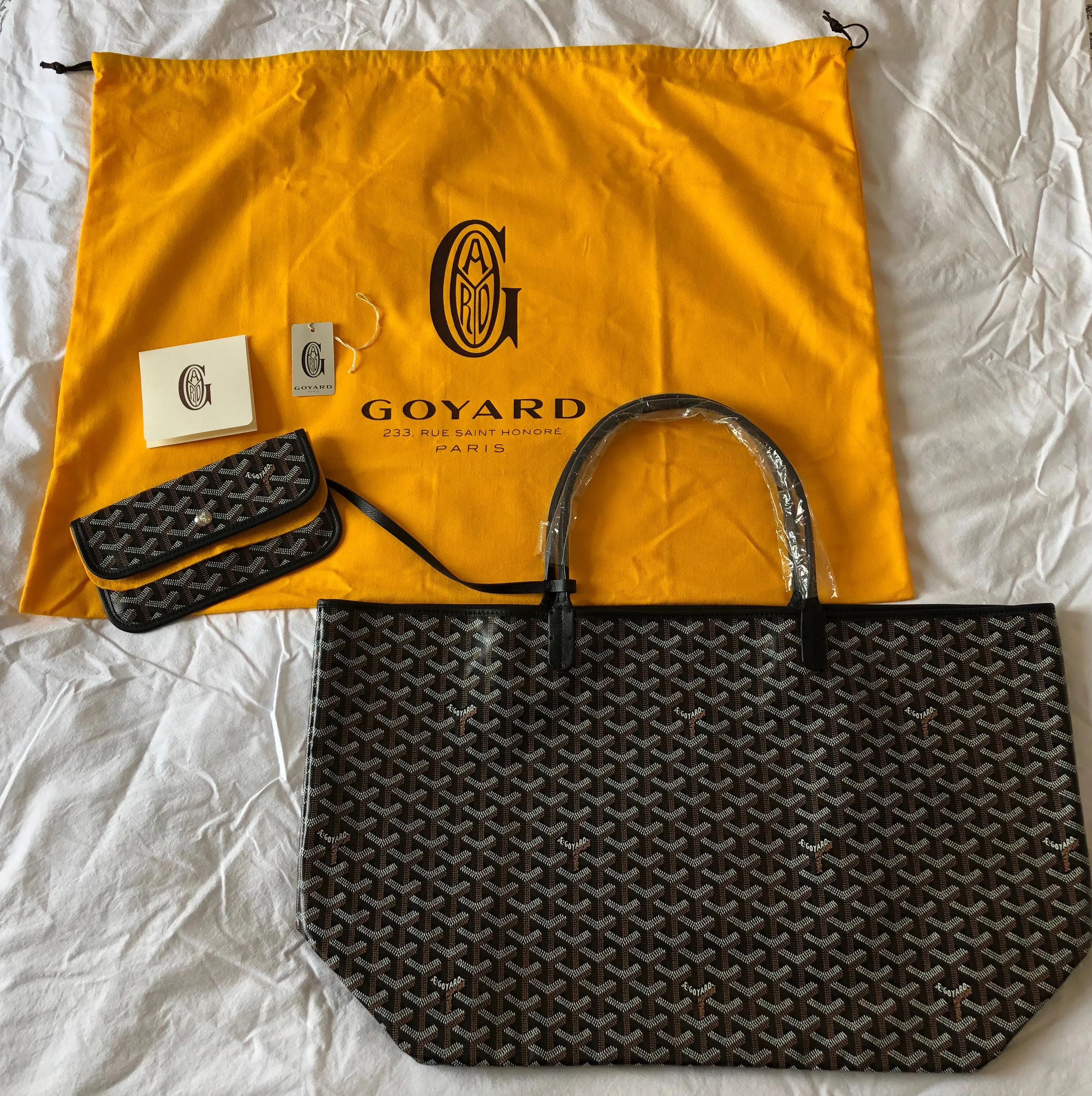 Goyard Black GM Tote Bag - New With Tags St. Louis.