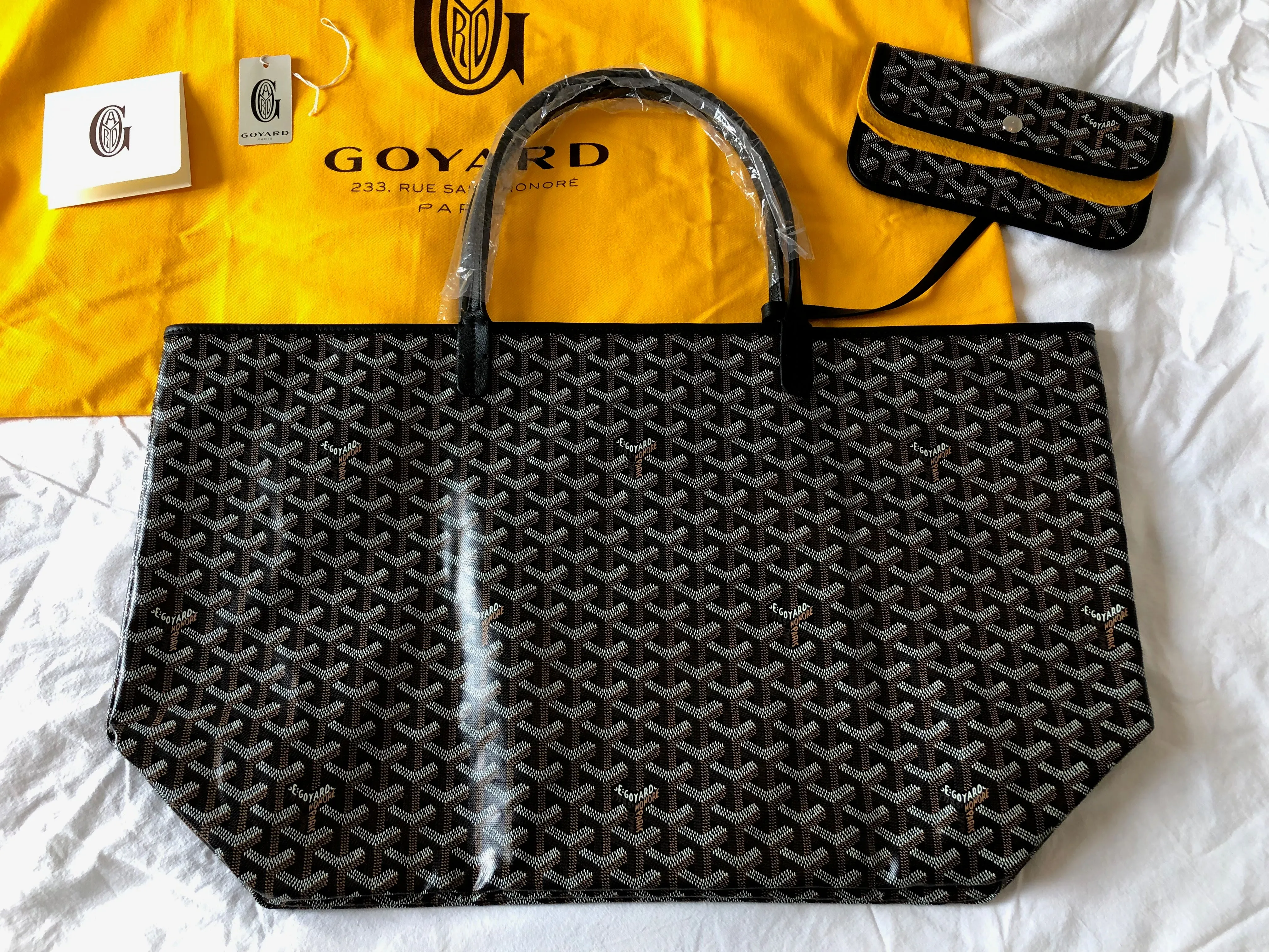 Goyard Black GM Tote Bag - New With Tags St. Louis.