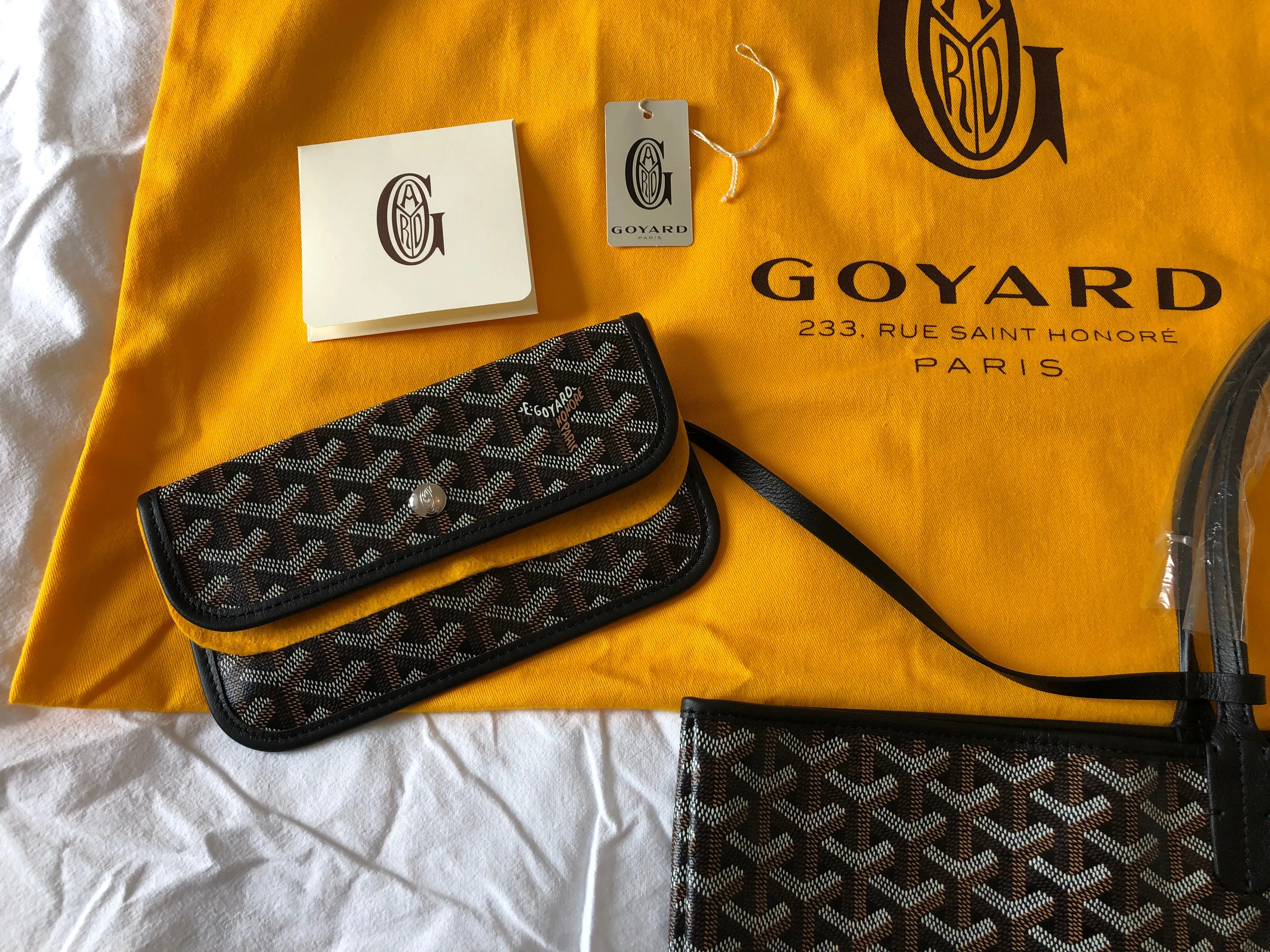 Goyard Black GM Tote Bag - New With Tags St. Louis.