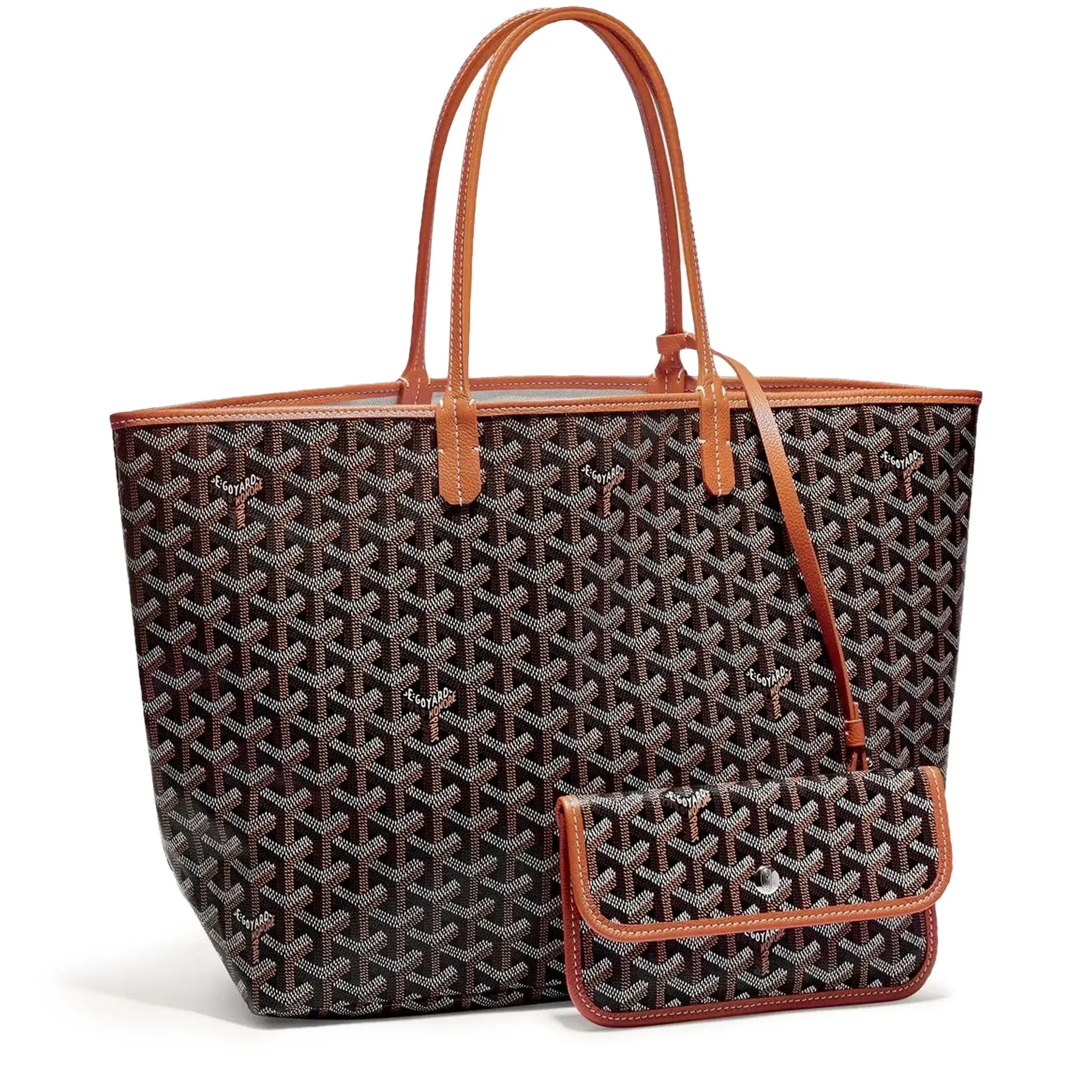 Goyard Black Tan Saint Louis PM Tote Bag